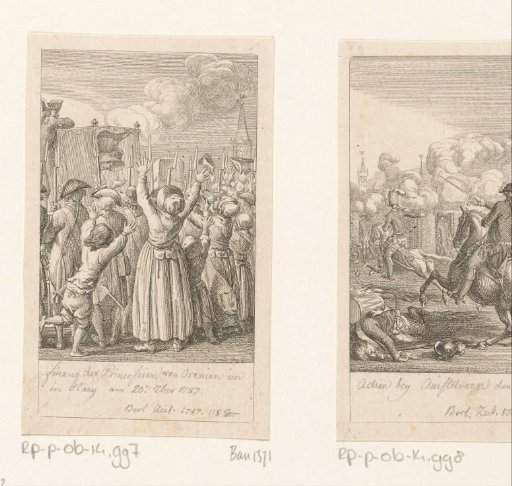 Return of Stadtholder William V on 20 September 1787