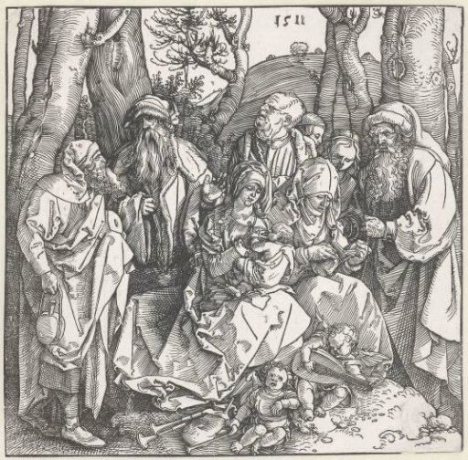 The Holy Family with Anna, her three husbands and the two half-sisters of Mary