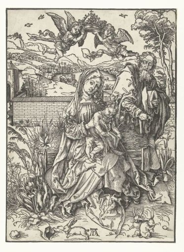 The Holy Family with Three Hares