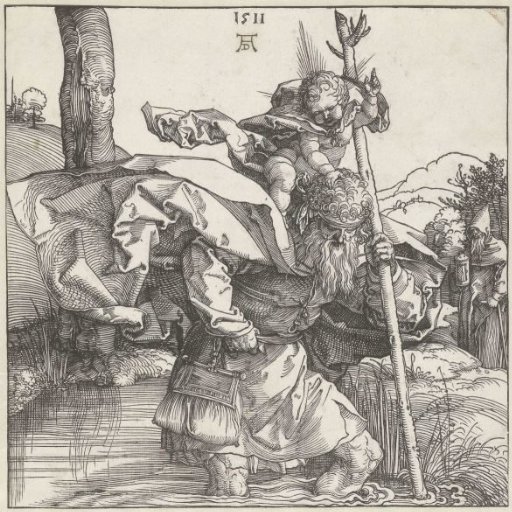 Saint Christopher Carrying the Christ Child