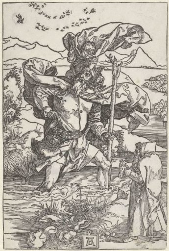 Saint Christopher Carrying the Christ Child