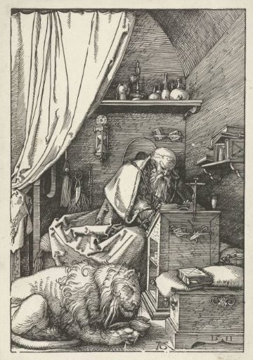 Saint Jerome in his Study