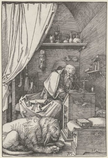 Saint Jerome in his Study