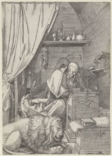 Saint Jerome in his Study