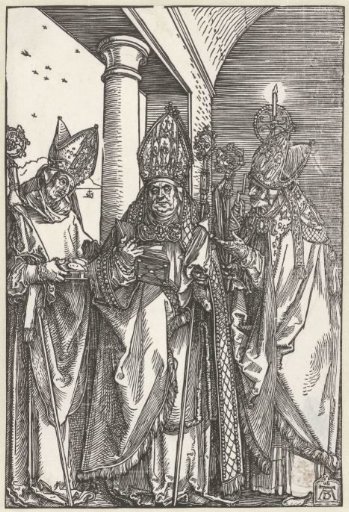 Saint Nicholas, Ulrich of Augsburg and Erasmus