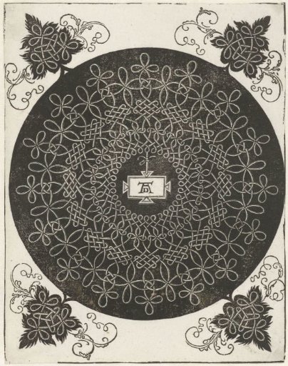Embroidery Pattern with a Rectangular Shield
