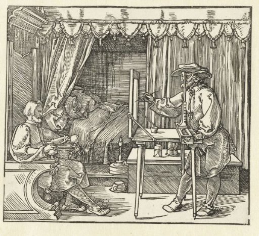 A Draughtsman Drawing a Portrait