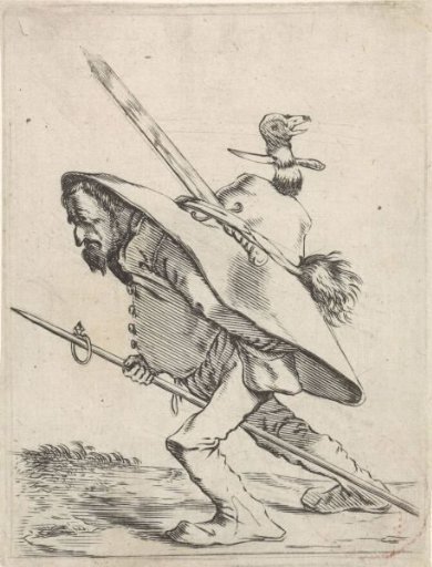 Man with a Huge Hat on His Back