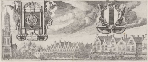 Lying-in-state of Prince Maurice in 1625, upper right part