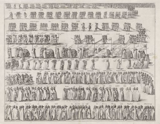 Lying-in-state of Prince Maurice in 1625, lower right part