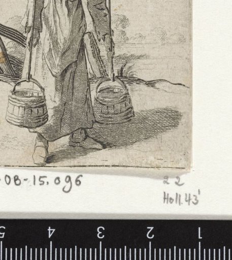 Woman with a yoke and buckets