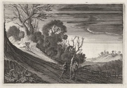 Figures on a Path at Twilight