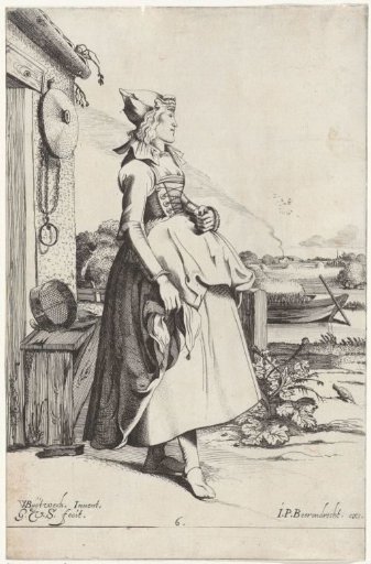 Girl from Hoorn, seen from the side