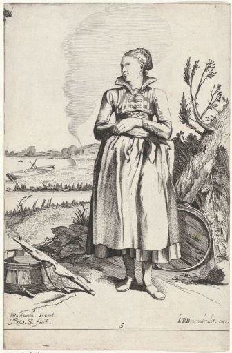 Girl from Edam, seen from the front