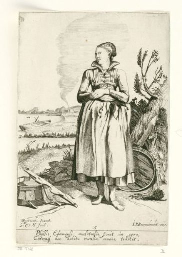 Girl from Edam, seen from the front