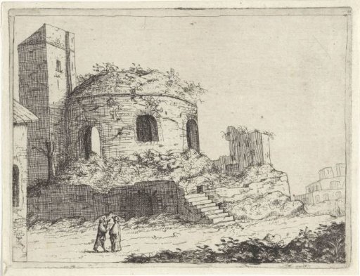 Roman temple with a tower