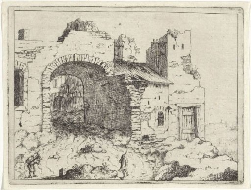 Path to a dilapidated entrance gate