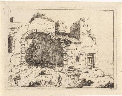 Path to a dilapidated entrance gate