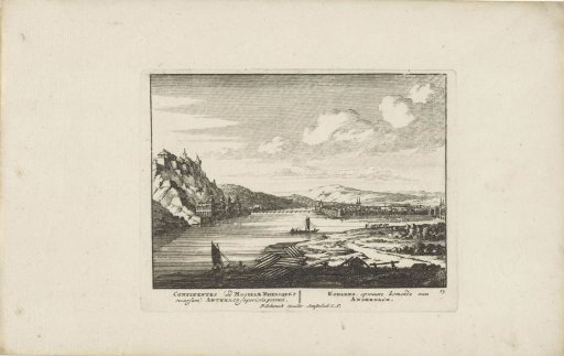 Timber harbor near Koblenz on the Rhine