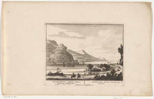 View of Hammerstein on the Rhine with a Ruin