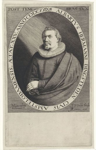 Portret van Albert Harmensz Dingsteden
