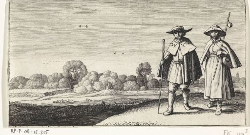 Two Pilgrims in a Landscape