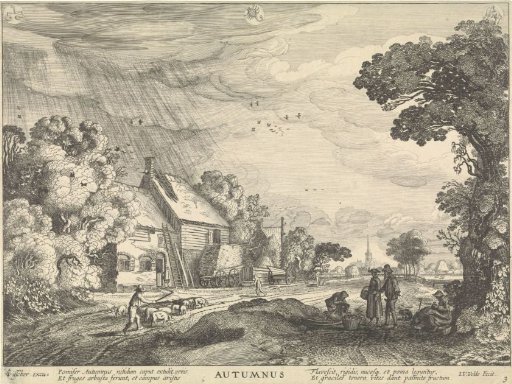 Autumn (Autumnus), with Constellations