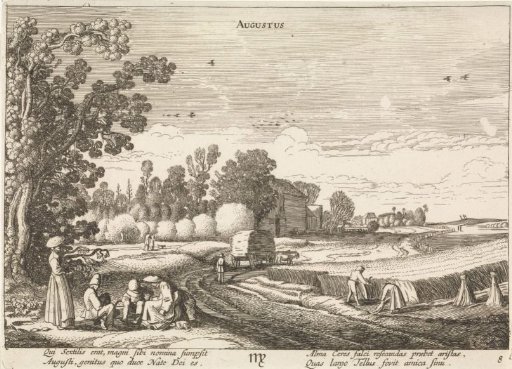Landscape with the Wheat Harvest: August