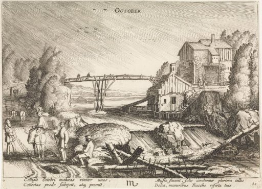 River Landscape in the Rain: October