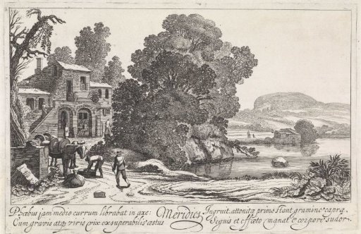 Italianate Landscape: Noon