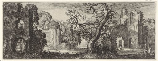 Tree among ruins