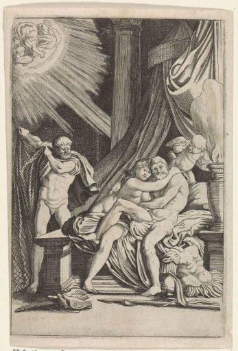 Mars and Venus Surprised by Vulcanus