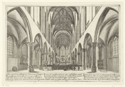 Interior of the St. Bavo Church in Haarlem