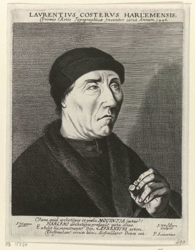 Portrait of Laurens Jansz. Coster