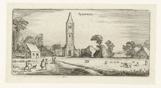 Walkers on a road near Spaarnwoude