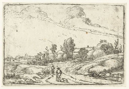 Path along a farmhouse