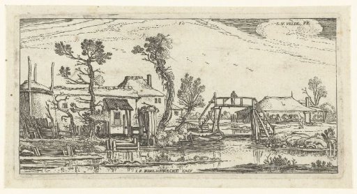 Farmhouse on a canal near Haarlem