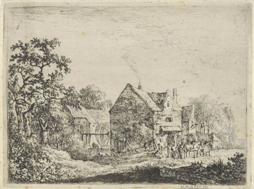 Farmhouse on a canal near Haarlem