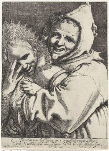 A Jester with a Richly Dressed Girl