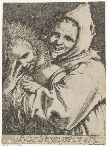 Jester with a Richly Dressed Girl