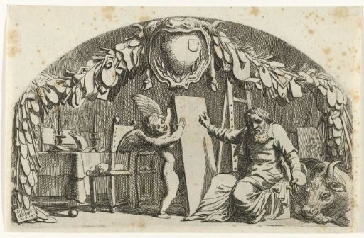 Saint Luke Before a Painting