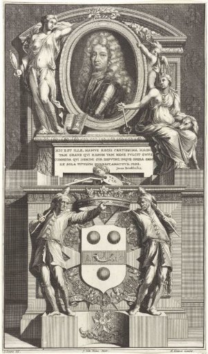 Portrait of Johann Casimir Kolbe von Wartenberg II in an allegorical frame