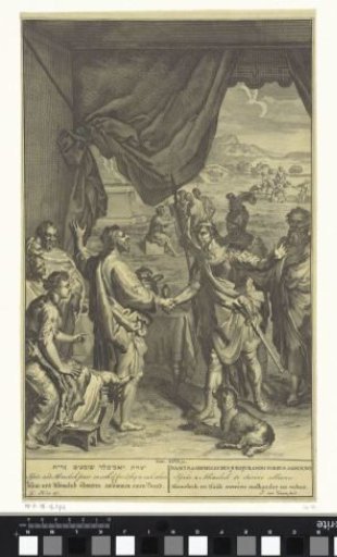 Abimelech and Isaac swear an oath to each other