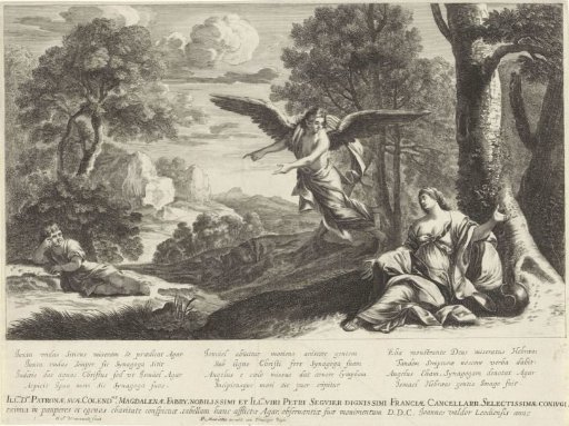 The angel with Hagar and Ishmael in the desert