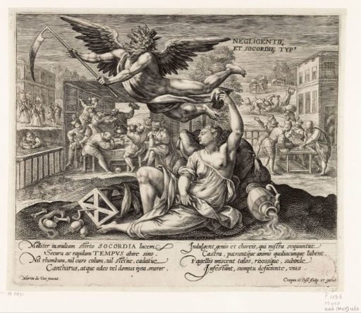 Landscape with Father Time and personifications of Negligence and Passivity