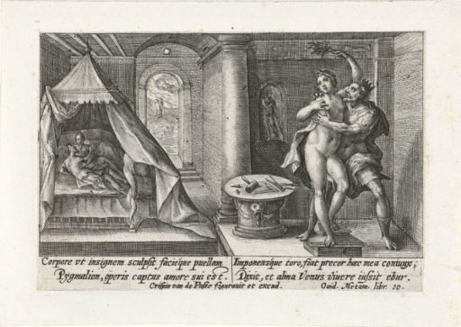 Pygmalion Falling in Love with His Statue