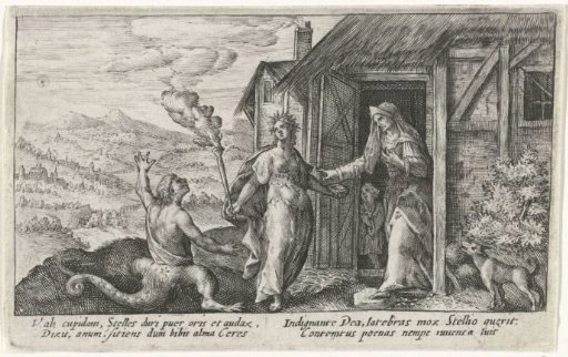 Ceres turns Ascalabus into a lizard