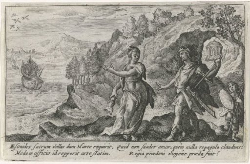 Medea Helping Jason with Her Magic