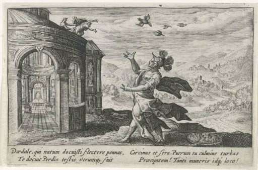 Minerva Transforming Perdix into a Bird