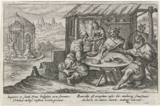 Jupiter and Mercury Visiting Philemon and Baucis